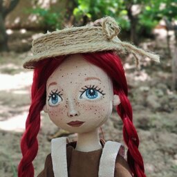 عروسک نوستالژی آنشرلی با موهای قرمز ( عیدی عید نوروز،نوستالژی،هدیه)