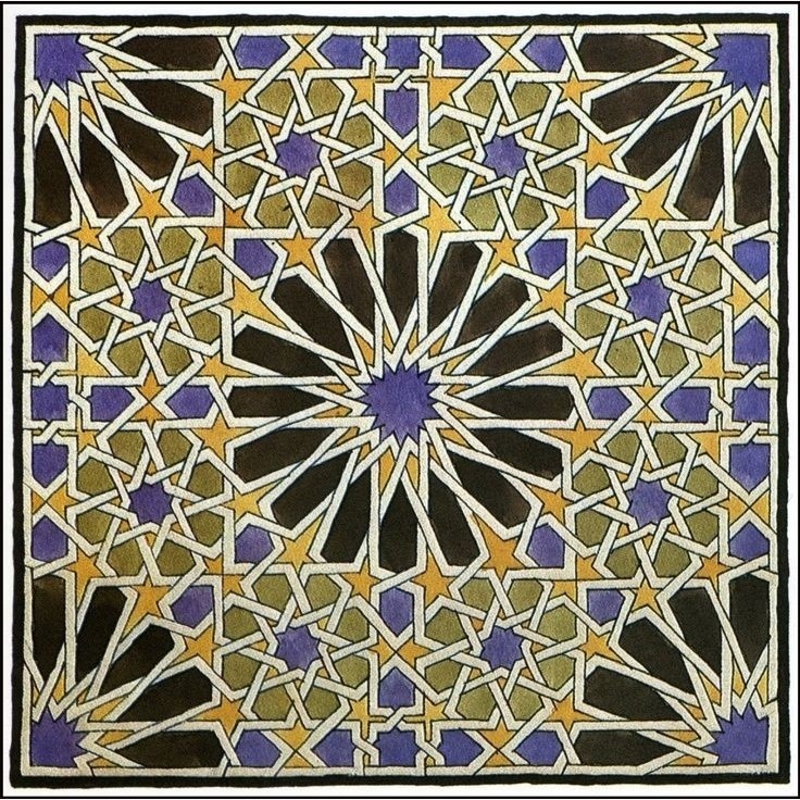 کاشی تابلو طرح سنتی اسلامی کد 1419