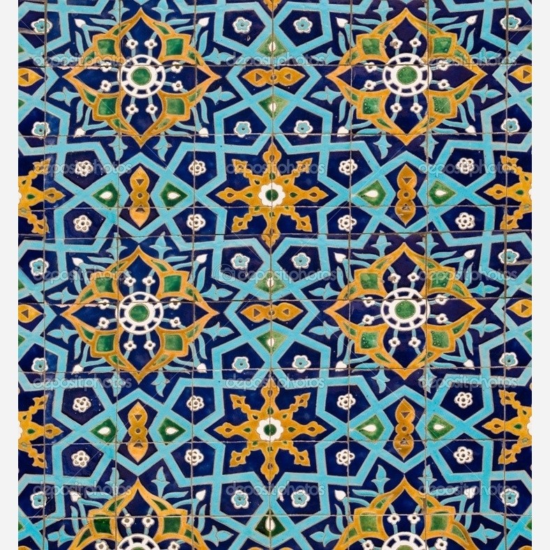 کاشی تابلو طرح سنتی اسلامی کد 1453