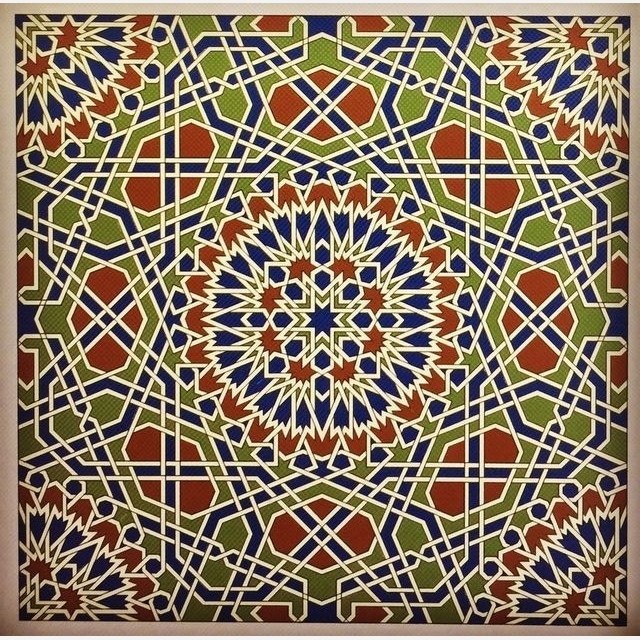 کاشی تابلو طرح سنتی اسلامی کد 1423