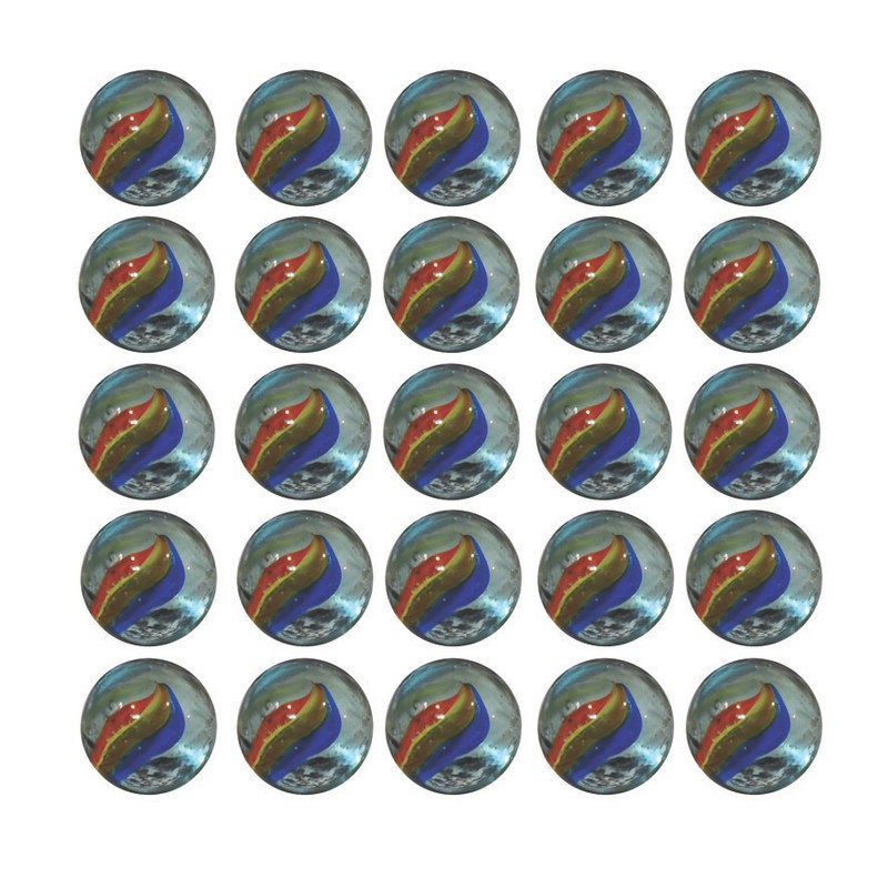 تیله بازی طرح درشت کد 26mm بسته 25 عددی