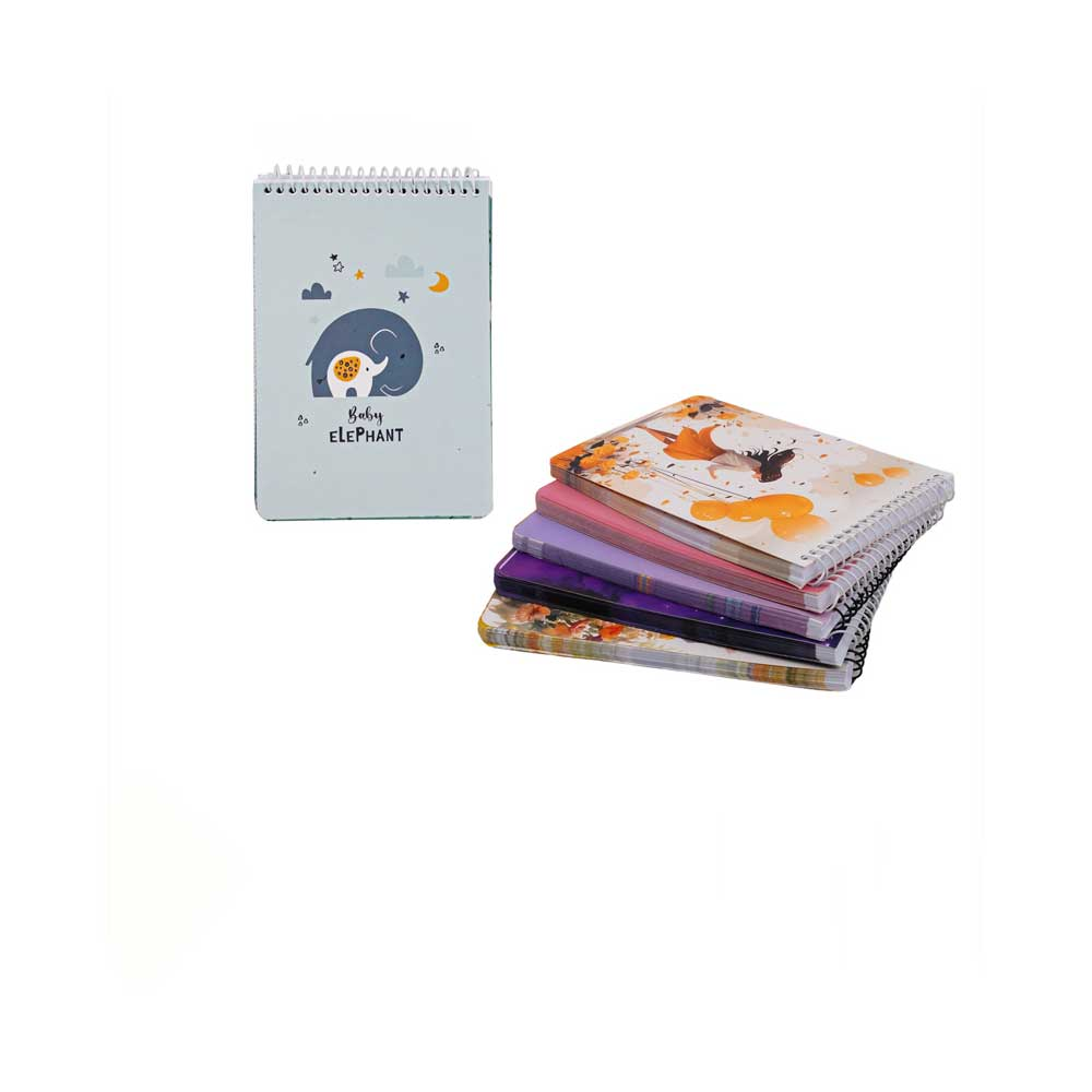 دفترچه یادداشت سیمی فانتزی حاشیه دار هیرو کد:1261