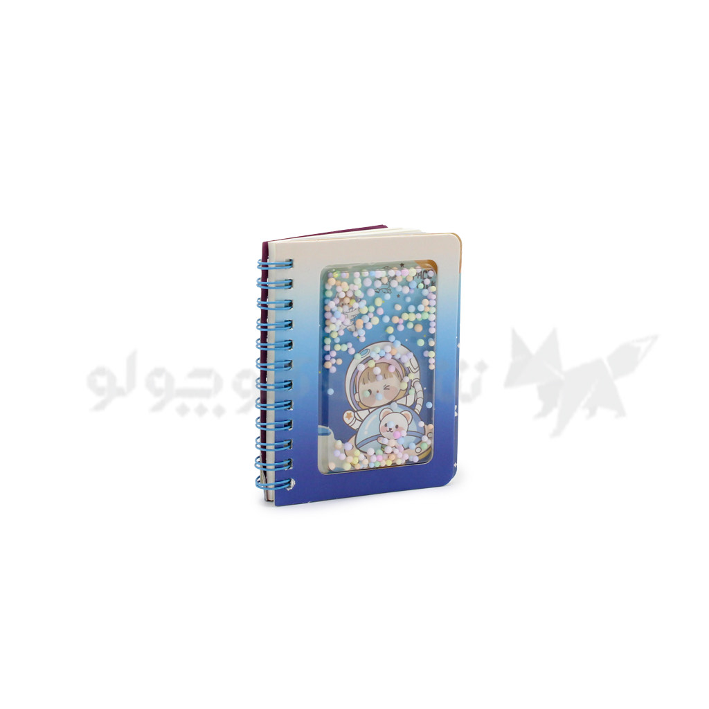 دفترچه یادداشت سیمی دونه برفی طرح دختر فضانورد کد: TX005