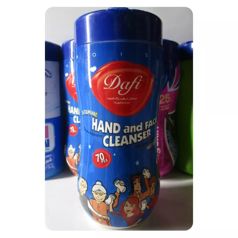دستمال مرطوب 70 برگ استوانه دافی