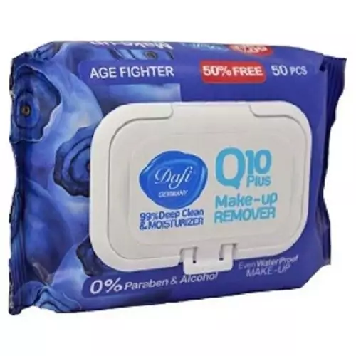 دستمال مرطوب دافی مدل Q10 blueberry بسته 50 عددی