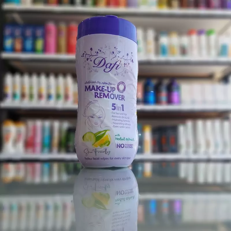 دستمال مرطوب استوانه ای دافی 5x1 آرایشی 70 عددی