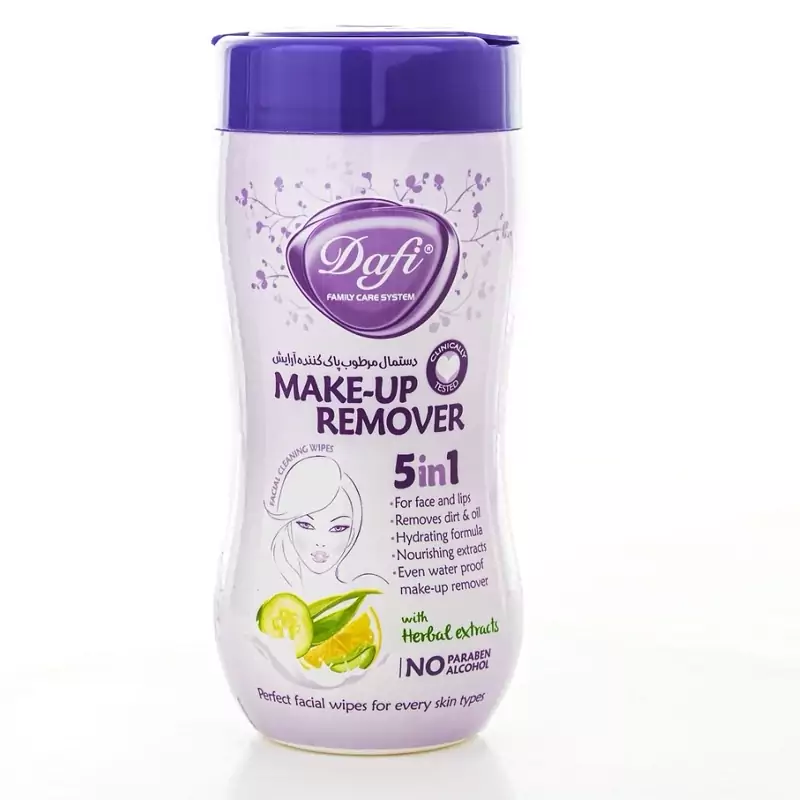دستمال مرطوب پاک کننده آرایش دافی مدل 5 در 1