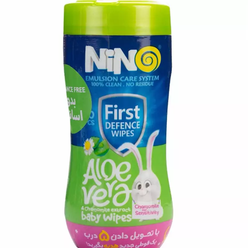 دستمال مرطوب کودک کمرباریک فاقداسانس نینو