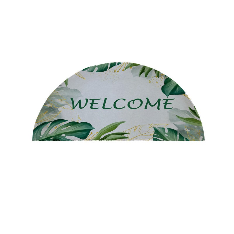پادری مدل نیم دایره طرح Welcome کد 8740 سایز 90×45 سانتی متر