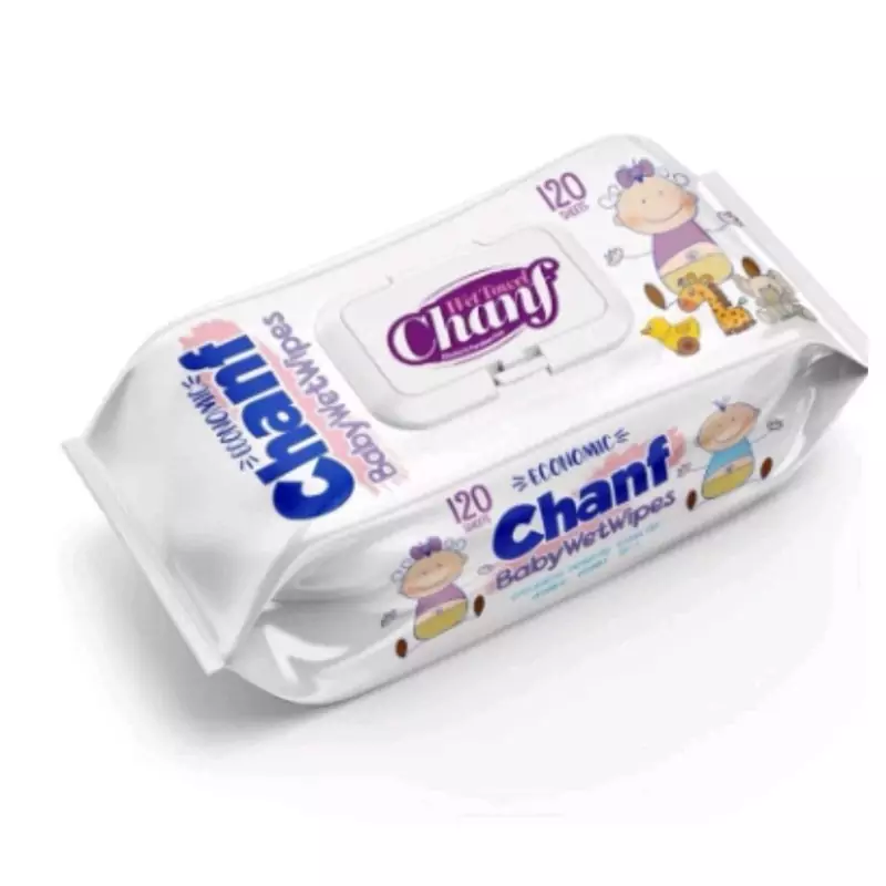 دستمال مرطوب کودک چانف مدل اقتصادی بسته 120 عددی
