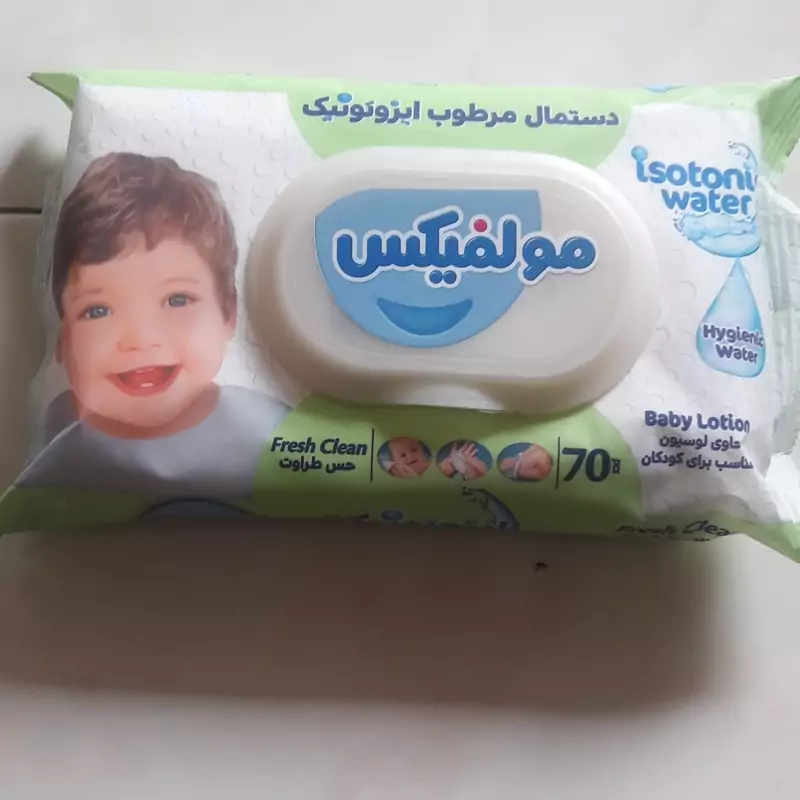 دستمال مرطوب مولفیکس بسته 70 تایی