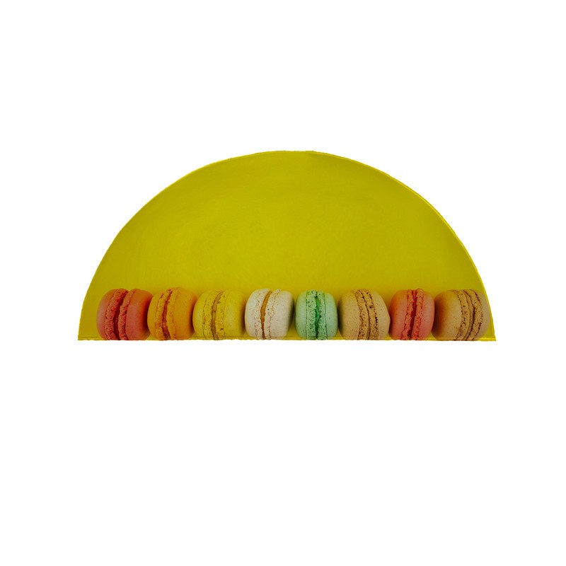 پادری مدل نیم دایره طرح ماکارون کد 8485 سایز 90×45 سانتی متر