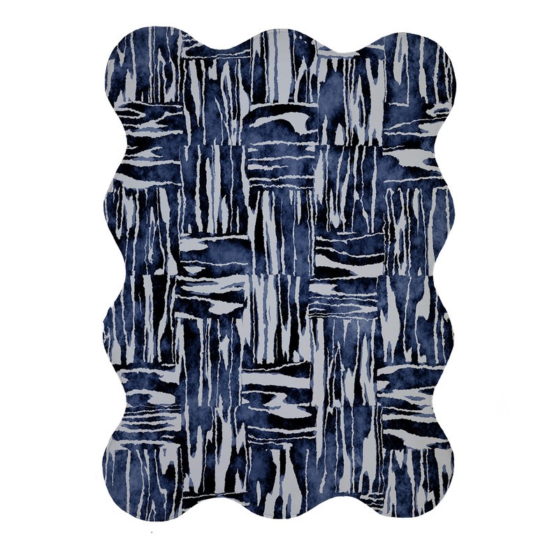 پادری مدل دالبر طرح آبرنگی کد 9056 سایز 80x110 سانتی متر