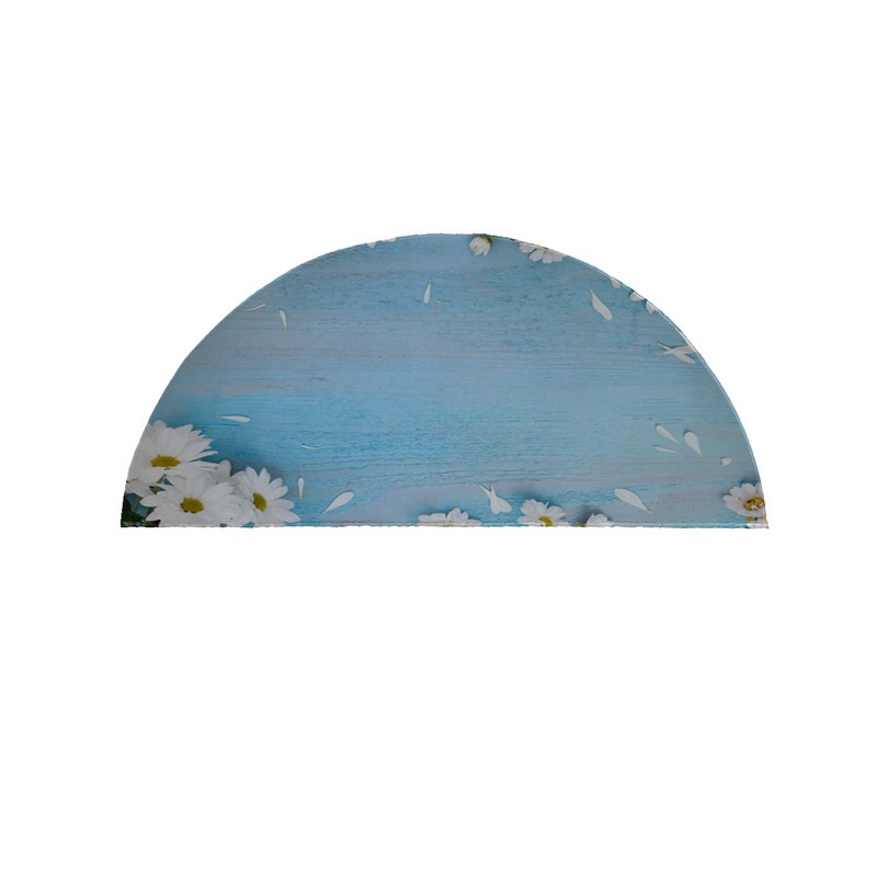 پادری مدل نیم دایره طرح گل کد 8140 سایز 90×45 سانتی متر