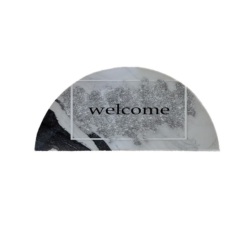 پادری مدل نیم دایره طرح Welcome کد 8496 سایز 90×45 سانتی متر