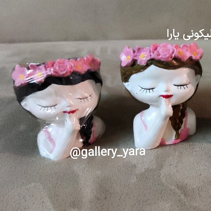 قالب سیلیکونی گلدان دخترانه ، گلدان رزیتا، شات شمع، جامدادی و...