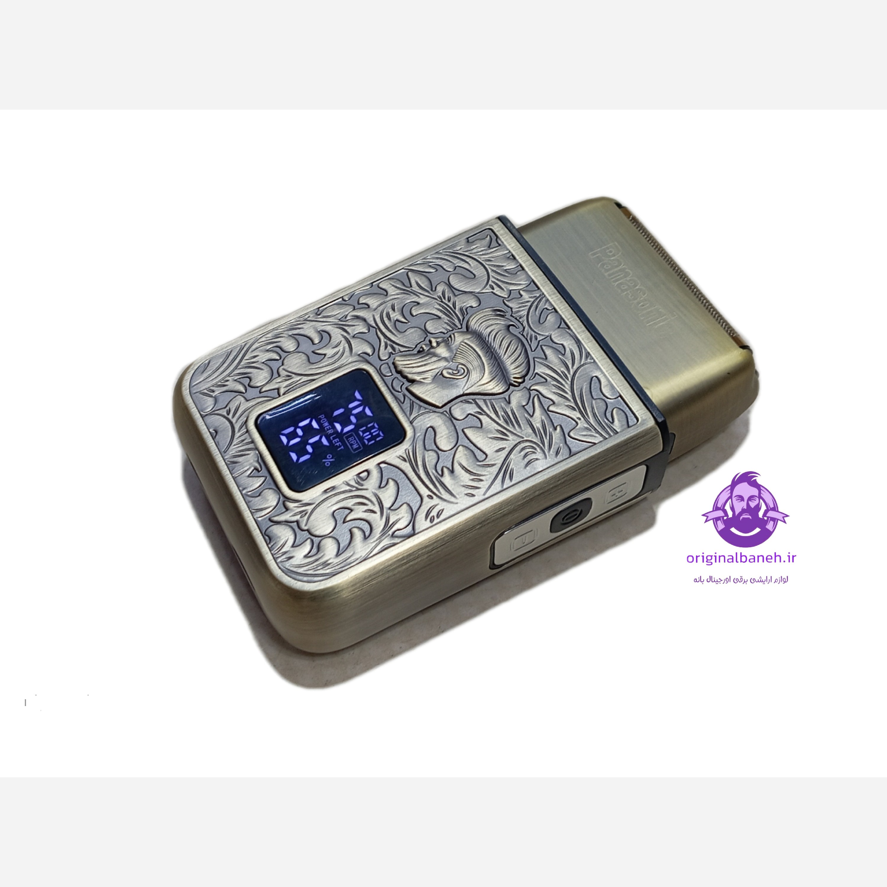 ریش تراش حرفه ای پاناسونیک ژاپن  ضداب و زیر دوشی  بدنه متال و ضد ضربه  دیجیتالی با صفحه نمایشگر  تیغ 94 پره ضد حساسیت  