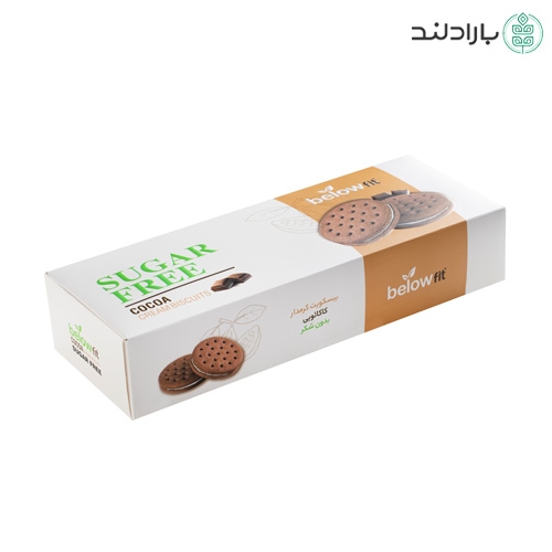 بیسکویت سبوسدار کرمدار کاکائویی بدون قند 450 گرمی