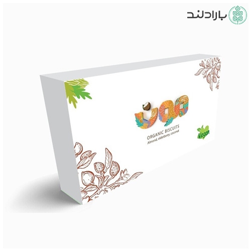 بیسکویت گردو انجیر وگن با روغن ارده کنجد مون - 240 گرم جعبه ای