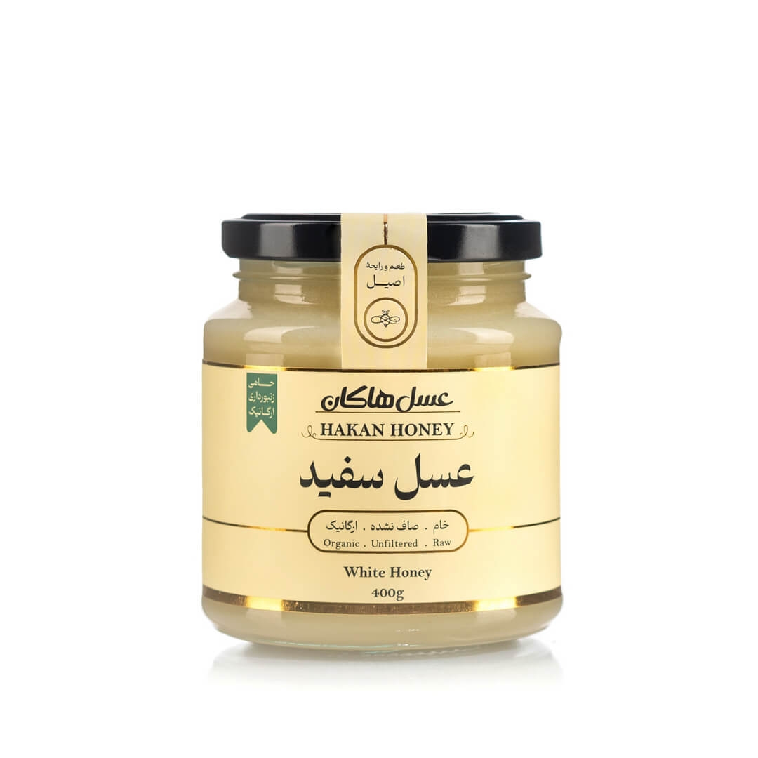 عسل سفید هاکان 400 گرم (دارای گواهینامه ارگانیک)