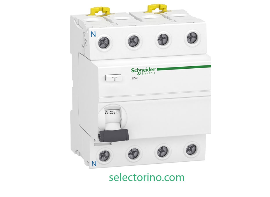 محافظ جان سه فاز 25 آمپر 30 میلی آمپر A9R50425 Schneider