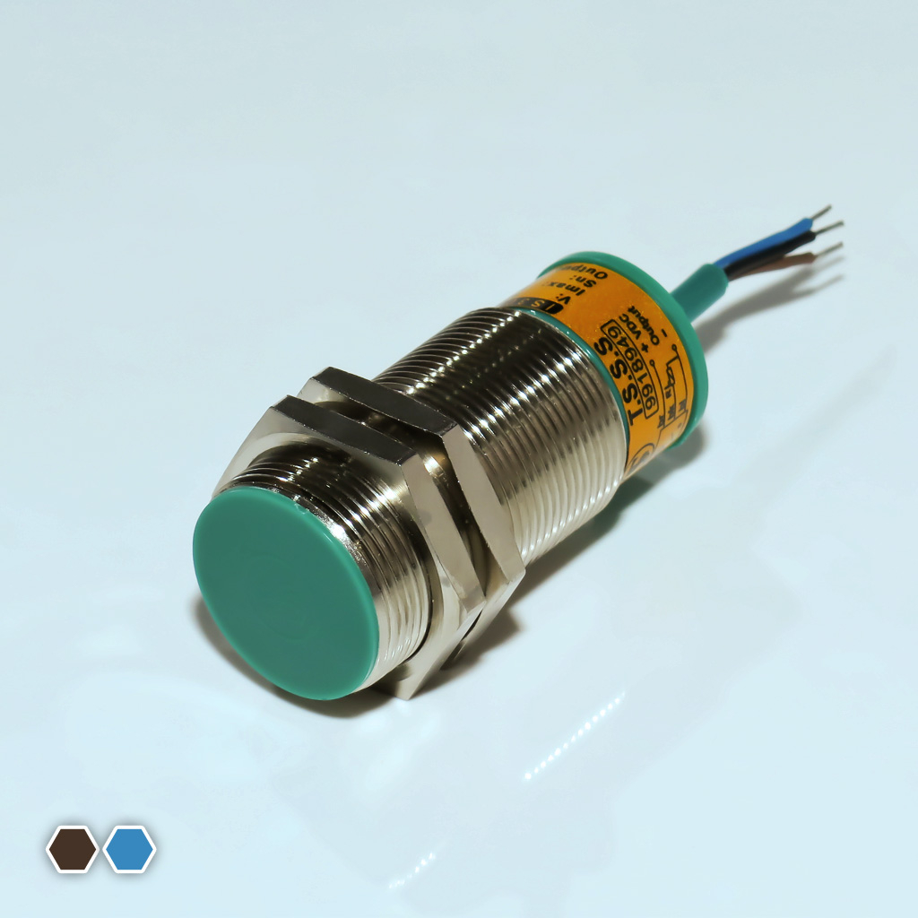 سنسور القایی تبریز سنسور، DC-NC، قطر 30، دو سیمه، فاصله تشخیص 10mm، کد IS3010-CD
