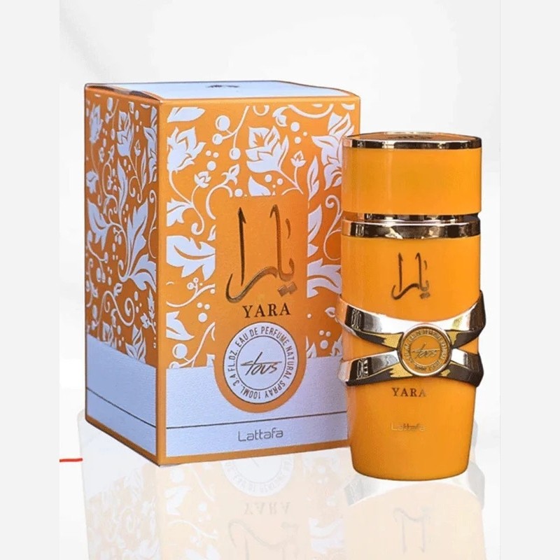 ادکلن زنانه لطافه مدل یارا توس زرد yara tous