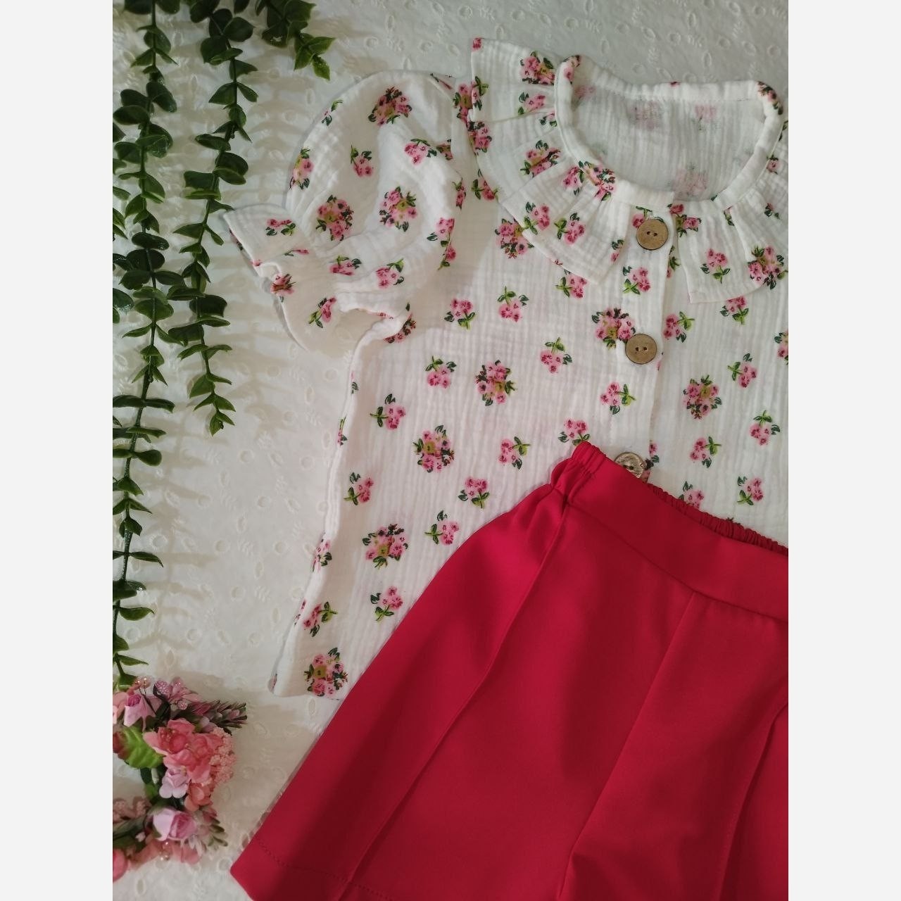 ست بلوز و شلوارک دخترانه