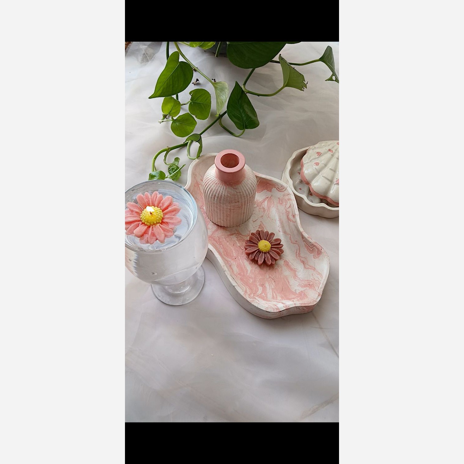 سنگ مصنوعی ست صورتی (پس کرایه)