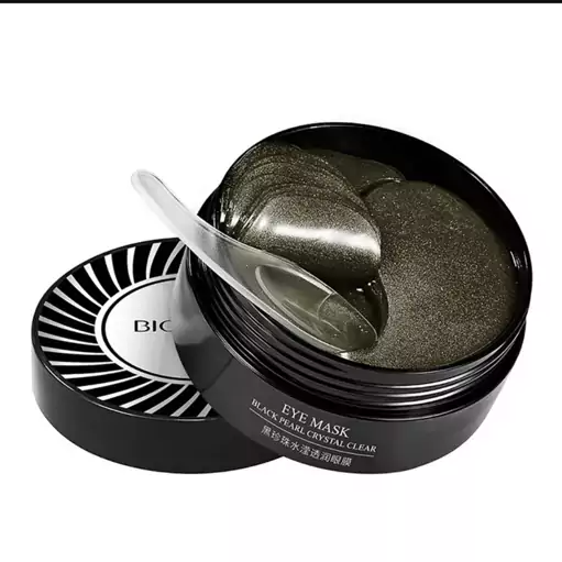 ماسک زیر چشم بایو آکوا مدل مراورید سیاه حجم 80 میلی لیتر بسته 60 عددی