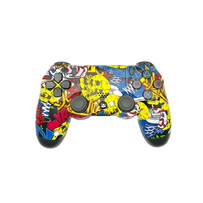 دسته بازی پلی استیشن 4 مد ل اسکلت زرد هایکپی PlaySt ation 4 controller yellow skeleto n mdel