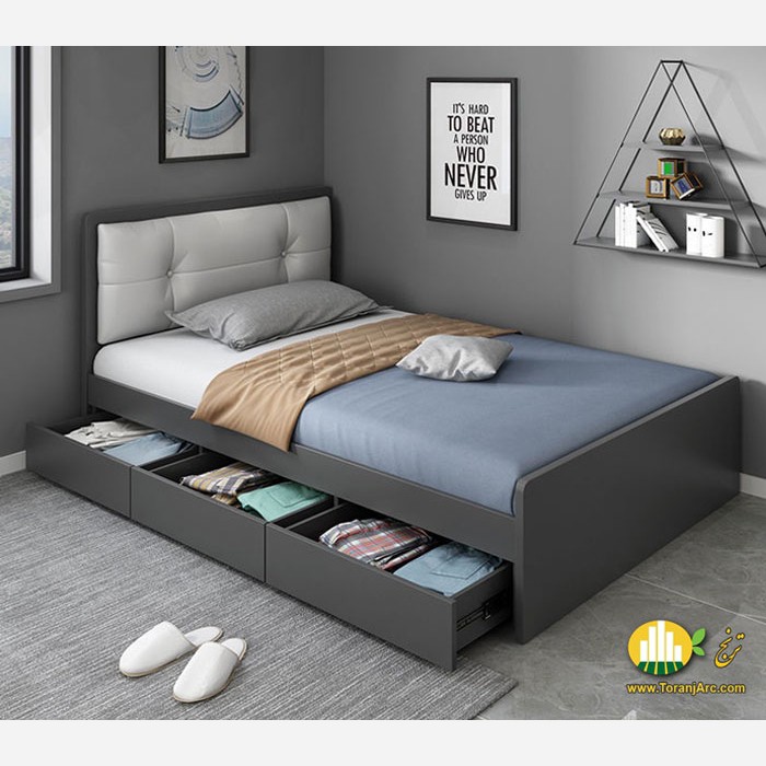 تخت خواب یک نفره F10024 (پس کرایه)