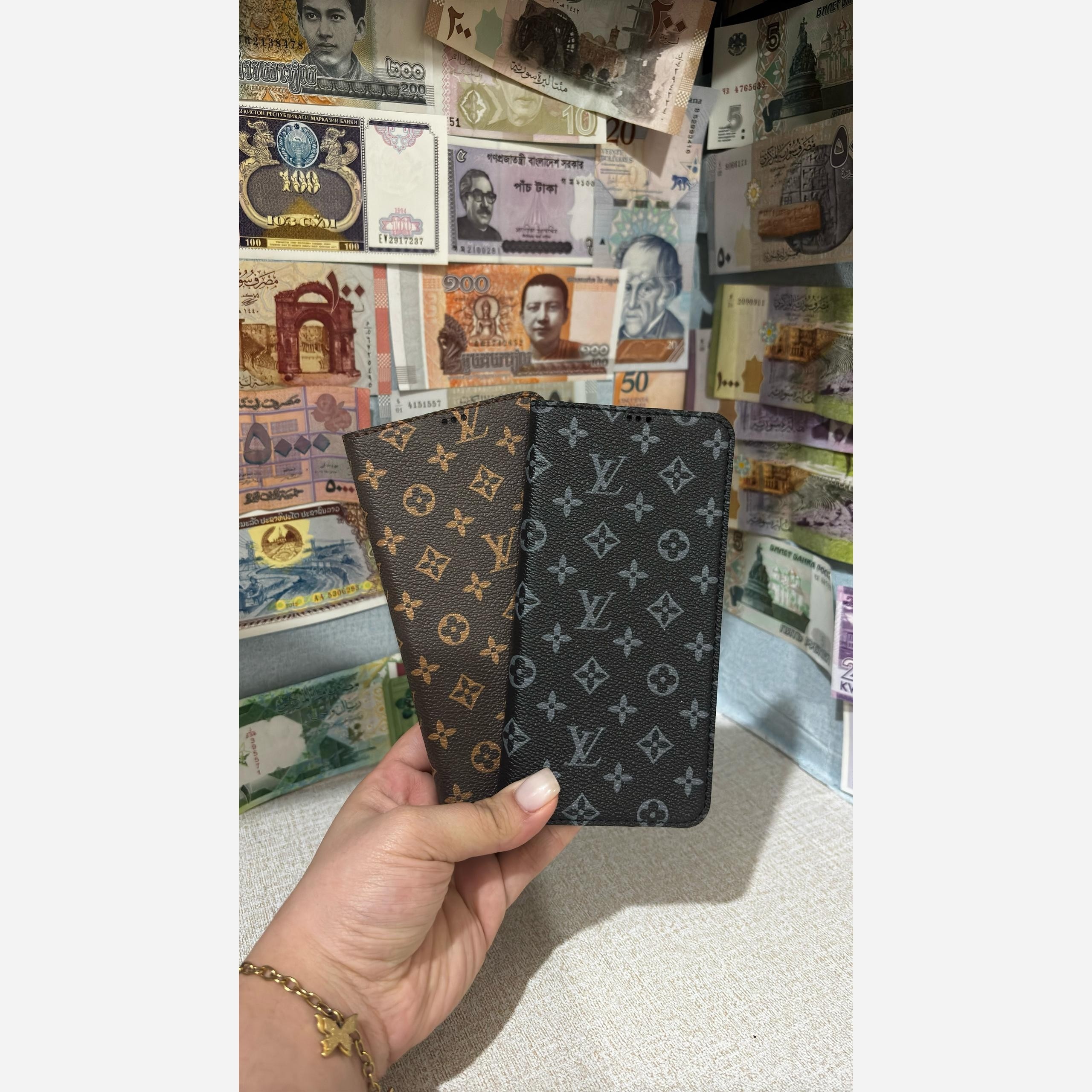 کیف کلاسور  چرمی طرح لویی ویتون  شیائومی Poco M3