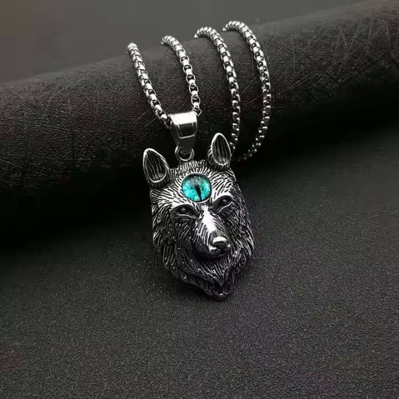 گردنبند طرح گرگ گنگ