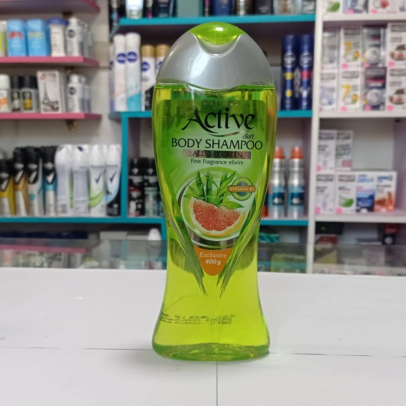 شامپو بدن اکتیو سافت - Active soft مناسب برای تمامی پوست ها 400 گرمی