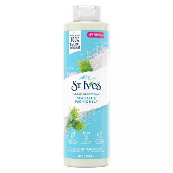 شامپو اسکراب بدن سنت ایوز مدل نمک دریایی و جلبک حجم 650 میل