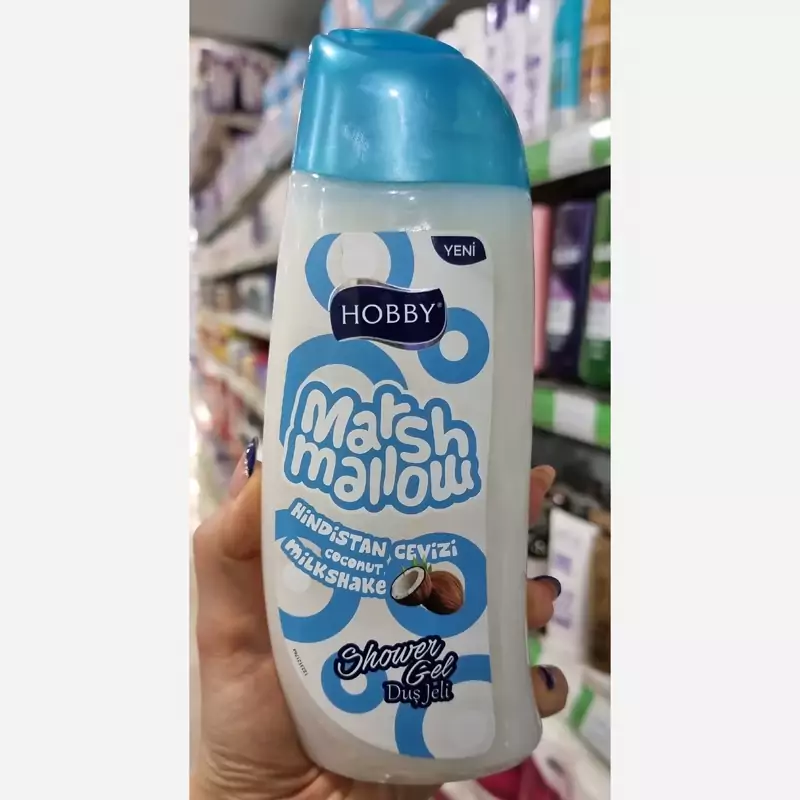 شامپو بدن هوبی مدل Marsmallow حاوی عصاره نارگیل 500 میل
