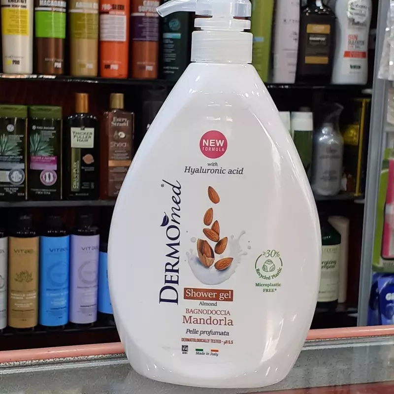 شامپو بدن درمومدحجم 1000 میلی لیتردر رایحه های متنوع/اورجینال