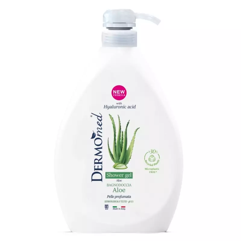 شامپو بدن درمومد مدل آلوئه ورا حجم 1000 میلی لیتر/اورجینال