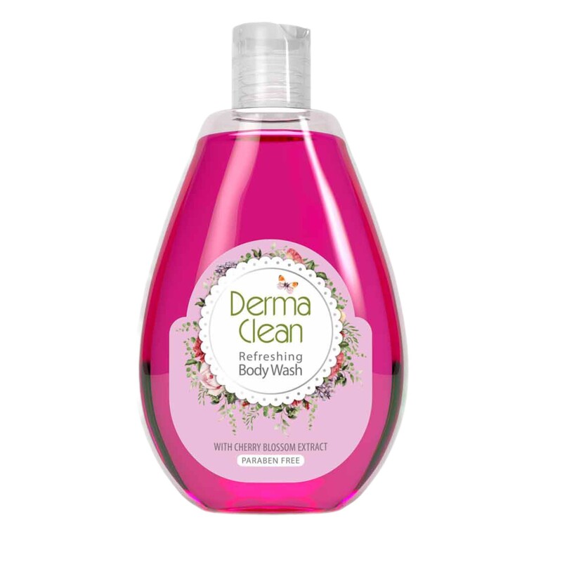 شامپو بدن شکوفه گیلاس درماکلین حجم 300ml