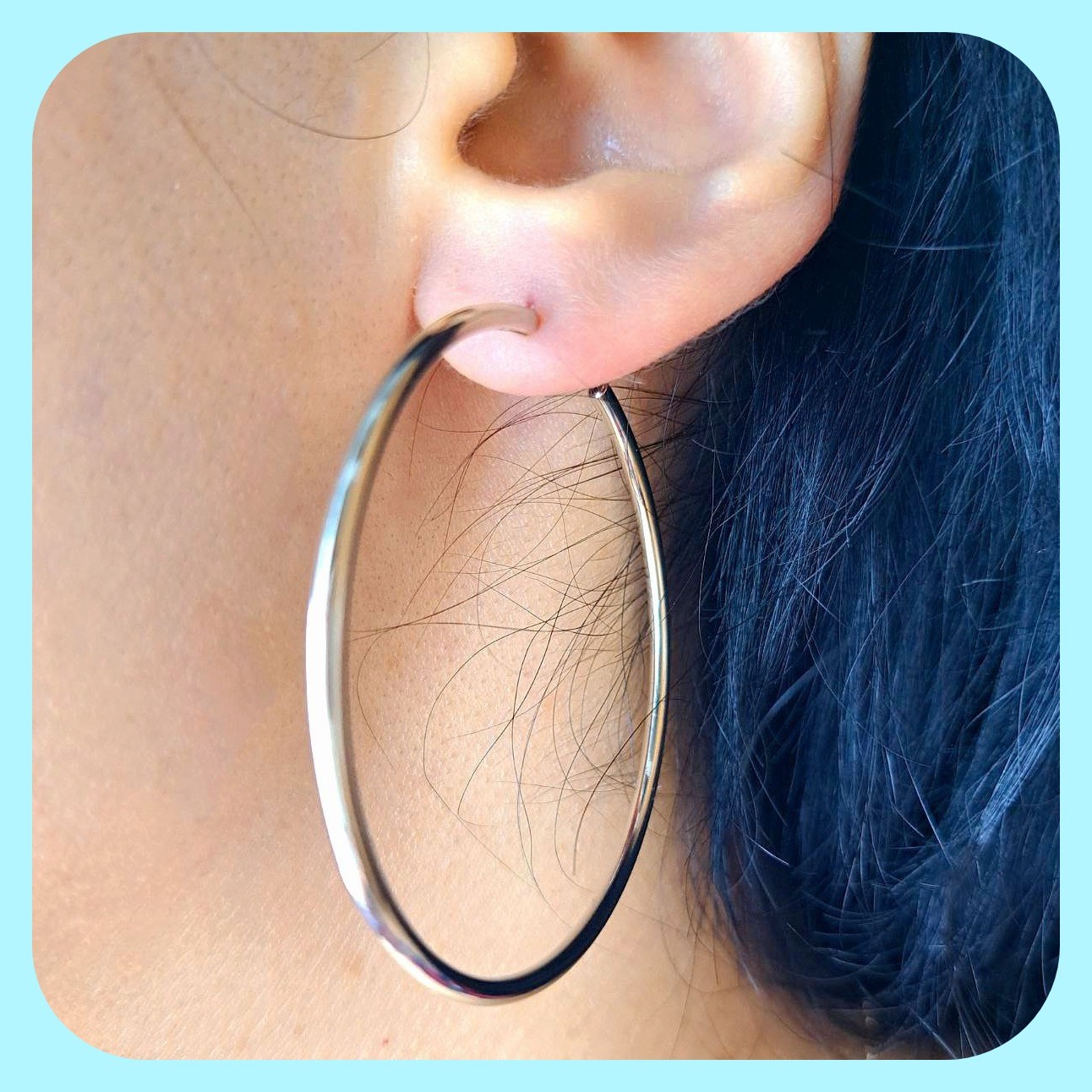 گوشواره حلقه ای سایز بزرگ برند ژوپینگ