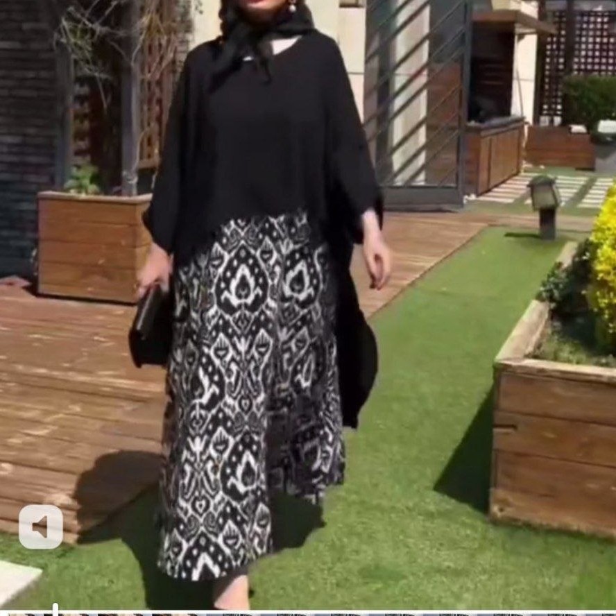 شنل سارافون زنانه طرحدار شیک 