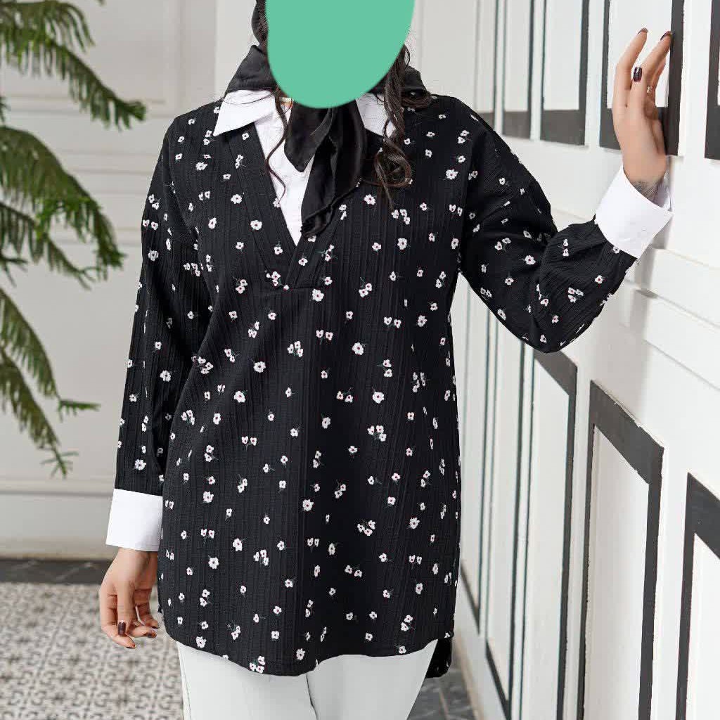 تونیک چاپ گل گچی