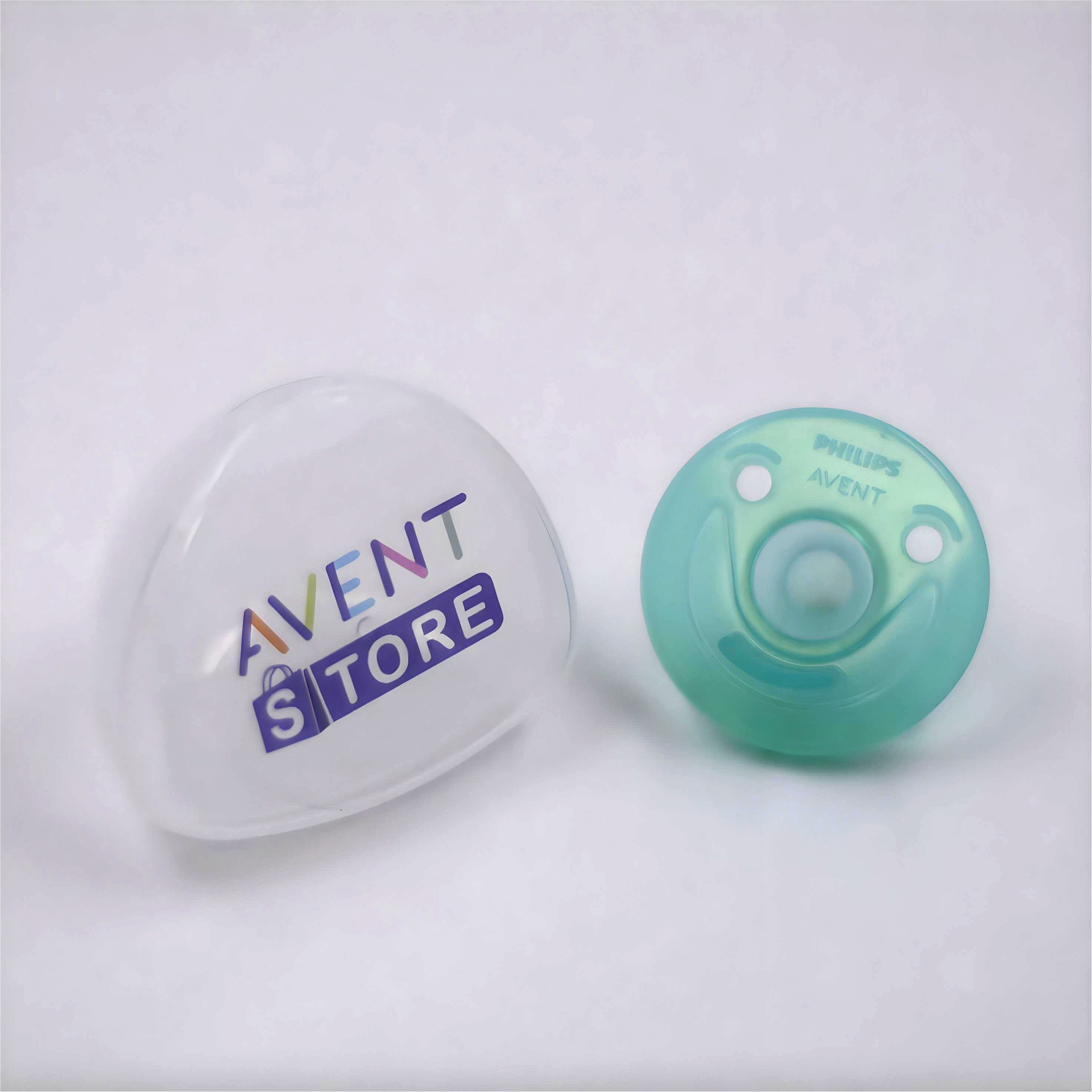 پستانک ارتودنسی انگشتی 0تا3 ماه فیلیپس اونت Philips Avent به همراه محفظه-طرح لبخند