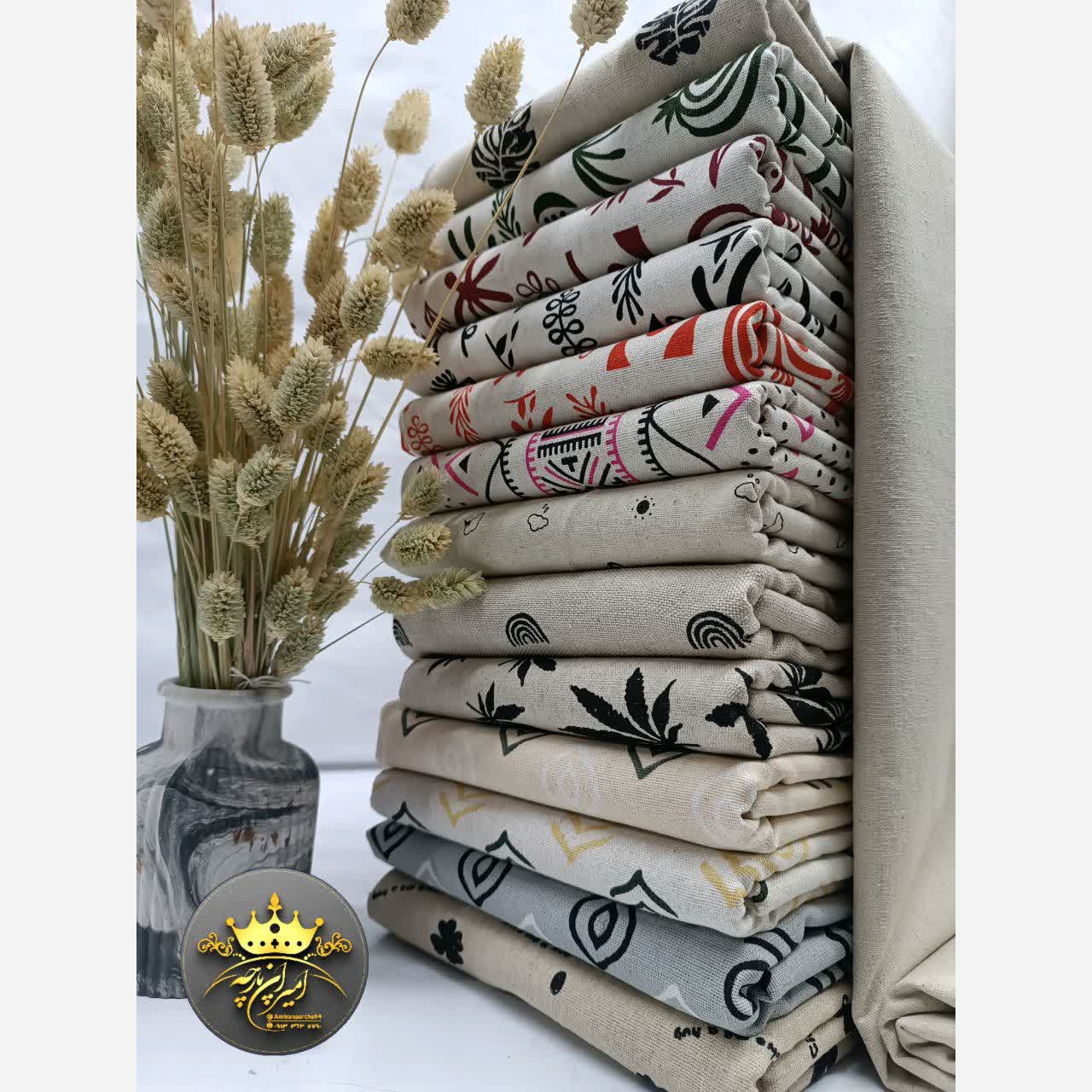 پارچه لینن طرحدار