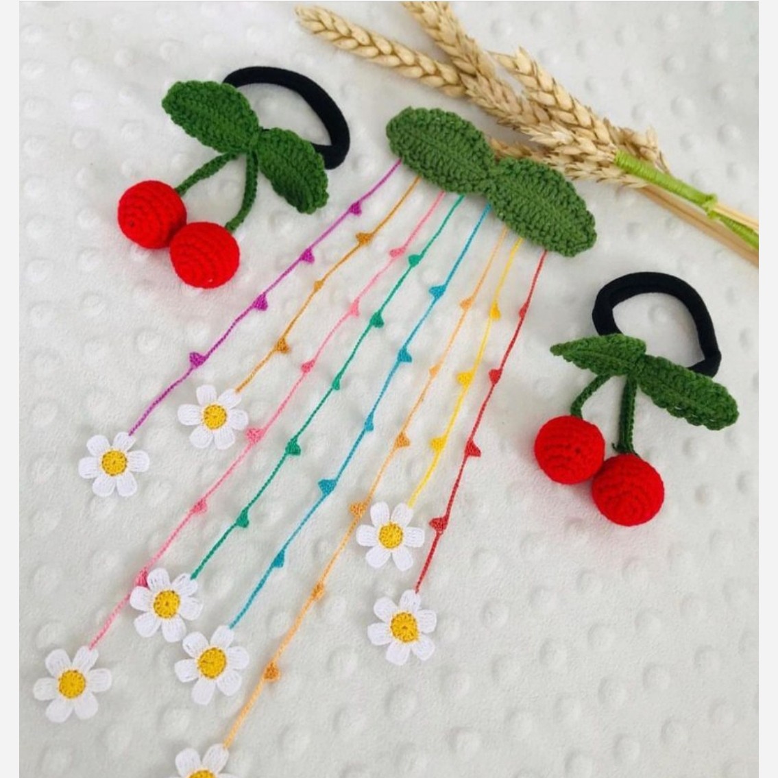 اکسسوری گیره سر و کش مو بافتنی (پس کرایه)