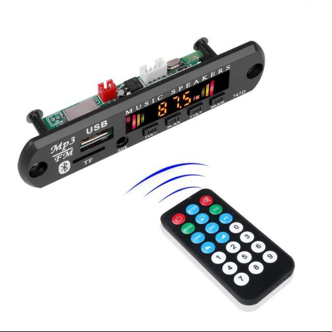 ماژول mp3 پلیر دارای ریموت(پس کرایه)