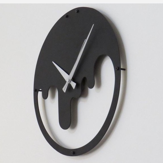 ساعت دیواری چوبی مینیمال طرح رنگ پس کرایه 