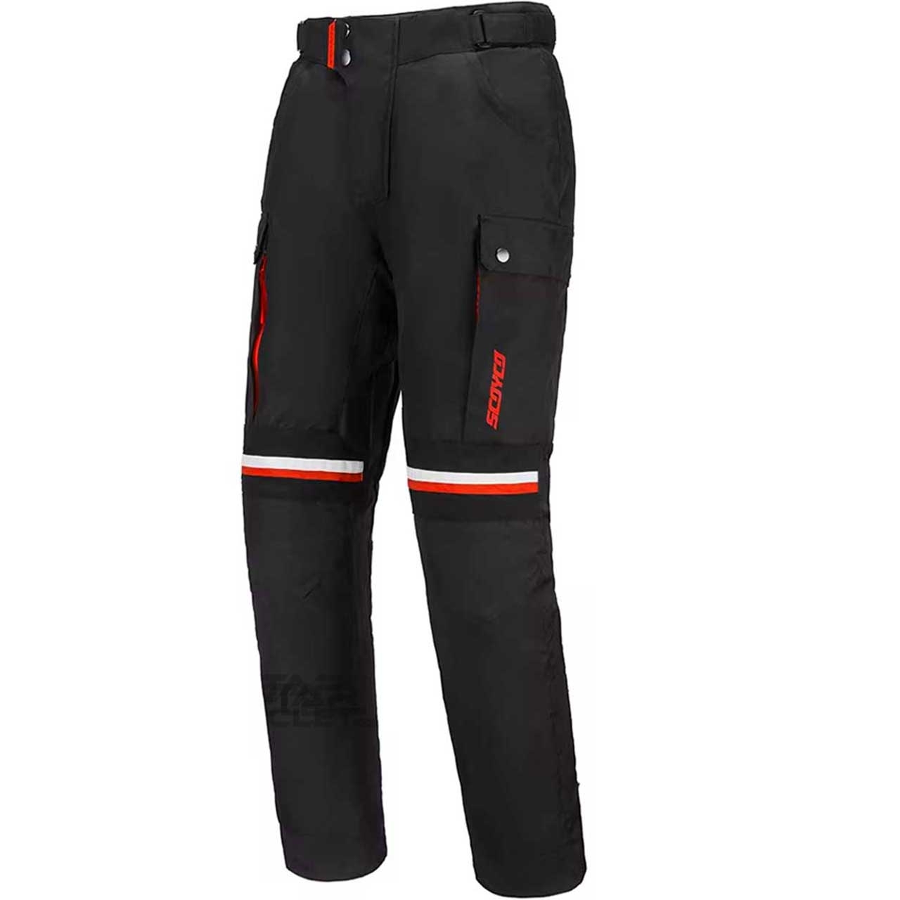 شلوار تمام گارد موتور سواری SCOYCO مدل P106_BLACK RED