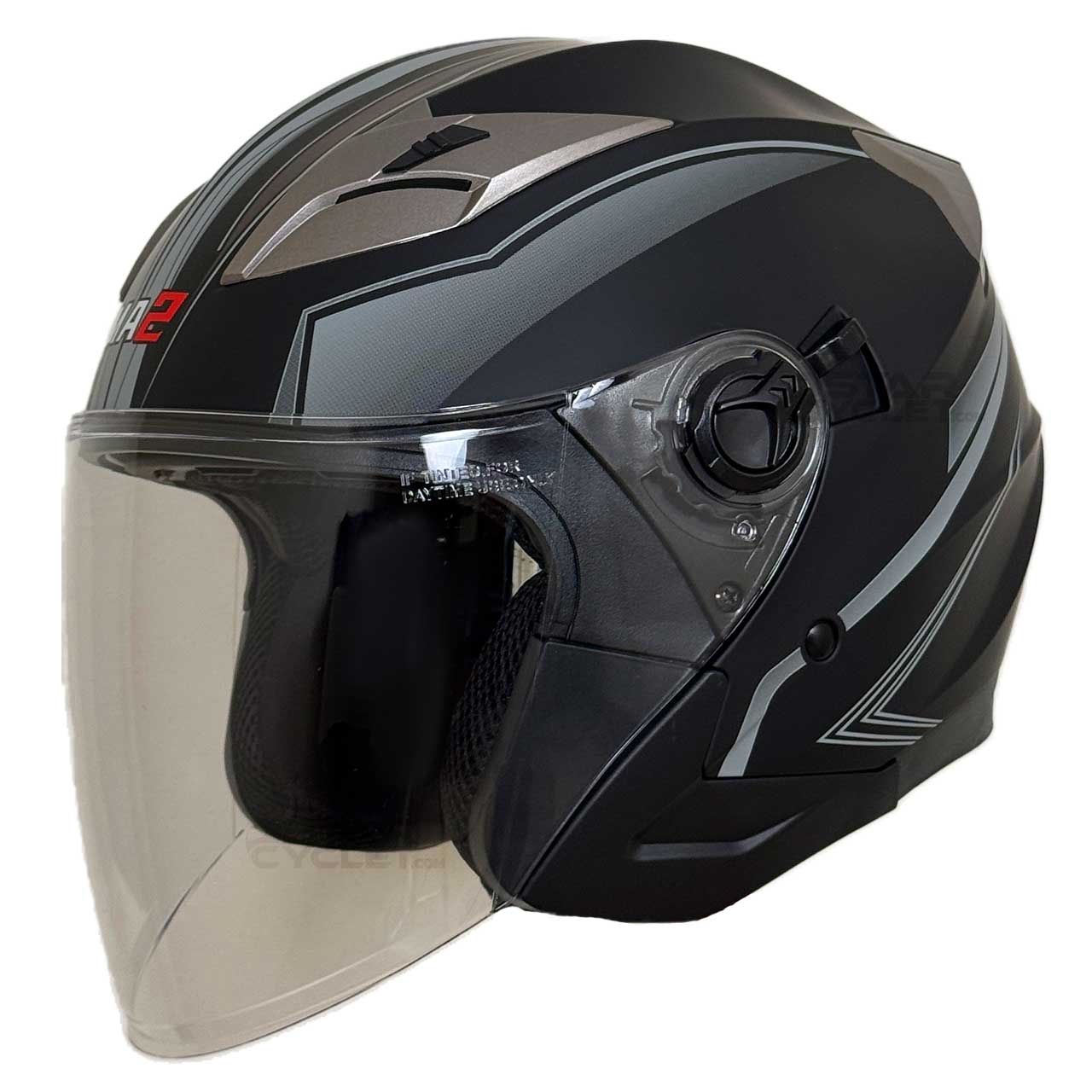 کلاه کاسکت بدون فک MA2 مدل 958 MT GREYBK